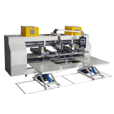 Movimentação servo dobro industrial da máquina semi automática do grampeador da caixa de 2600 caixas