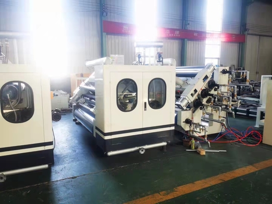 linha de produção 2 dobras semi auto do cartão ondulado de 1100mm