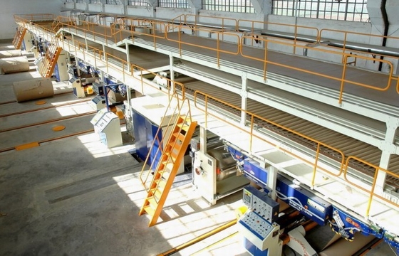 Linha de produção de papel ondulada alta velocidade automática de 3/5/7 de dobra