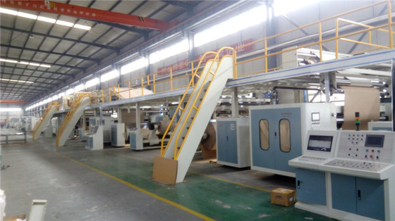 Linha de produção dobro a do cartão ondulado da parede 2200mm flauta